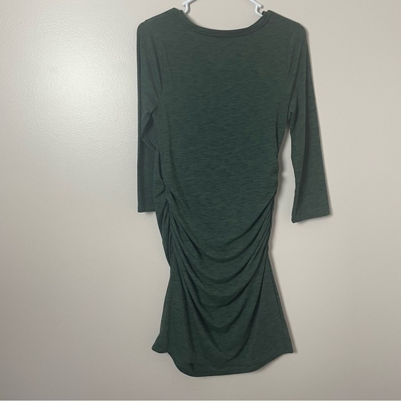 Liz Lange Maternity Midi Dress – Green Size: Small - Picture 5 of 8